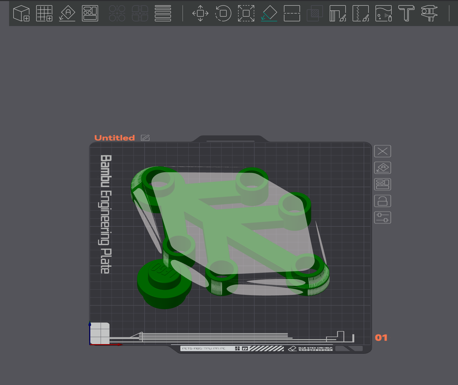 Use "Lay on Face" if you want a specific orientation.