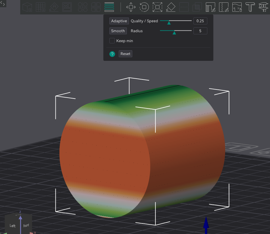 Adaptive Layers (Printing Horizontal Cylinders)