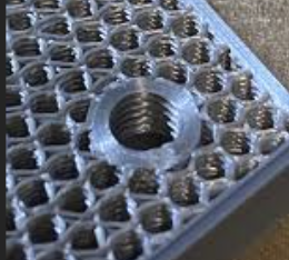 Heat set inserts in 3D printed part