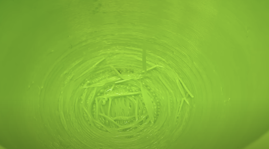 Stringy top of dome print