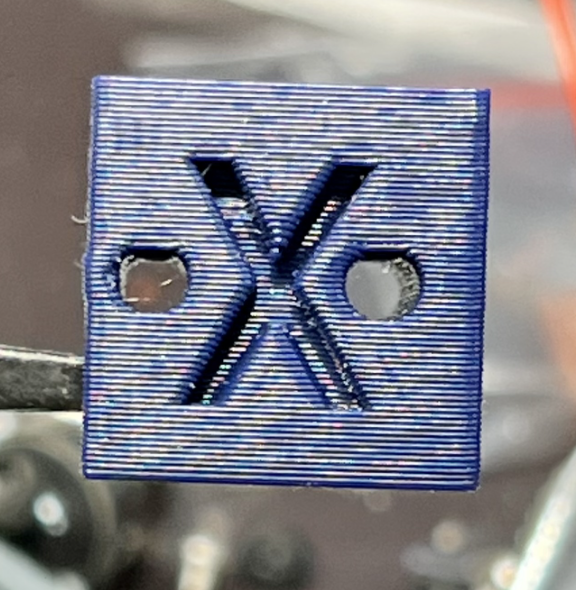 Squashed holes on vertical wall print