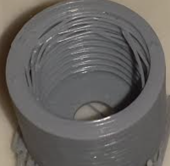 Stringy overhangs on 3D printed threads