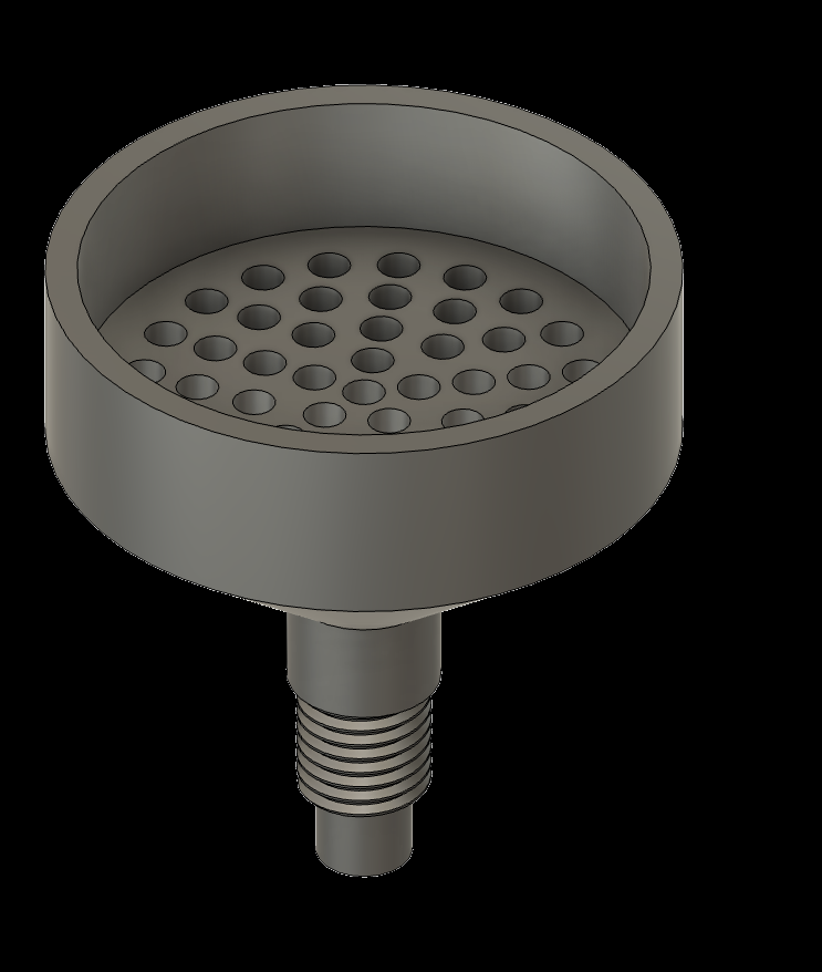 CAD model of the DIS filter holder