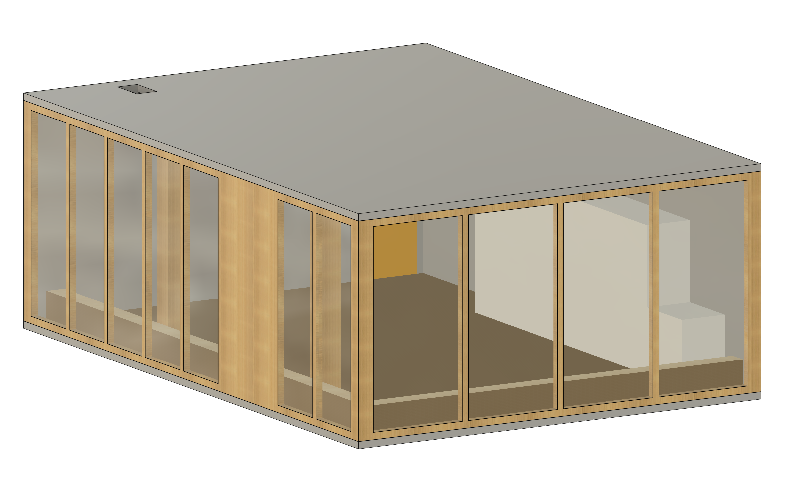 Fusion 360 CAD model of the Spark Lab office